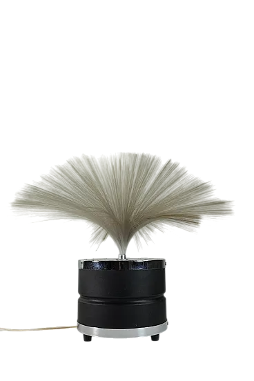 Lampada da tavolo Space Age in fibra ottica, anni '60