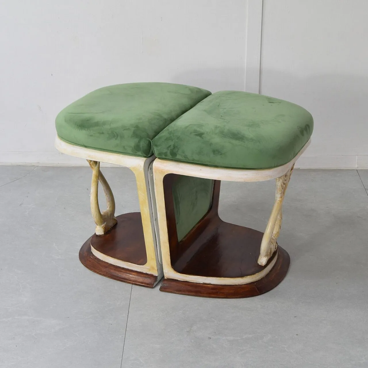 Coppia di panche attribuite a Pier Luigi Colli, anni '40 7