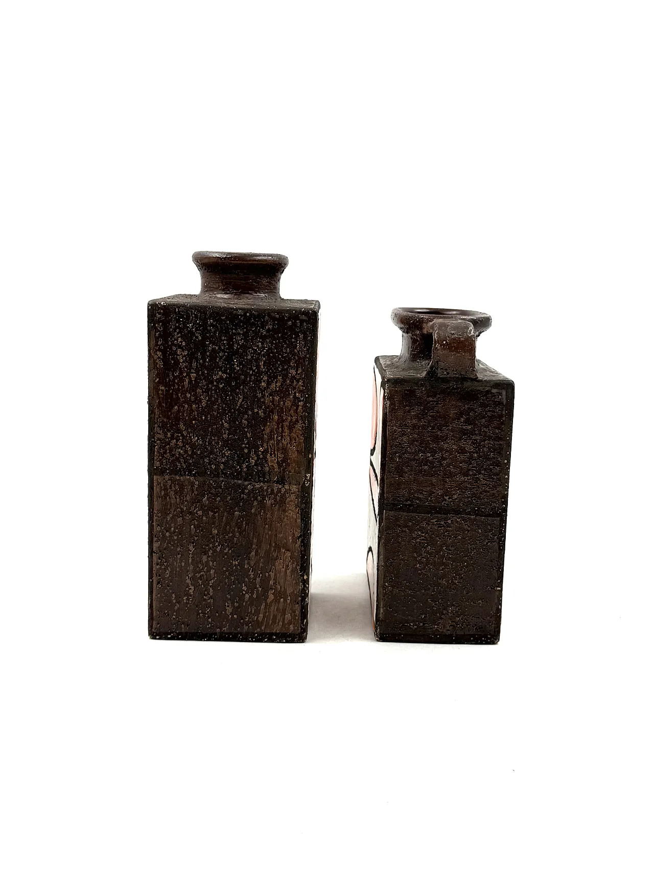 Pair of Space Age ceramic vases by Bitossi, 70s 12