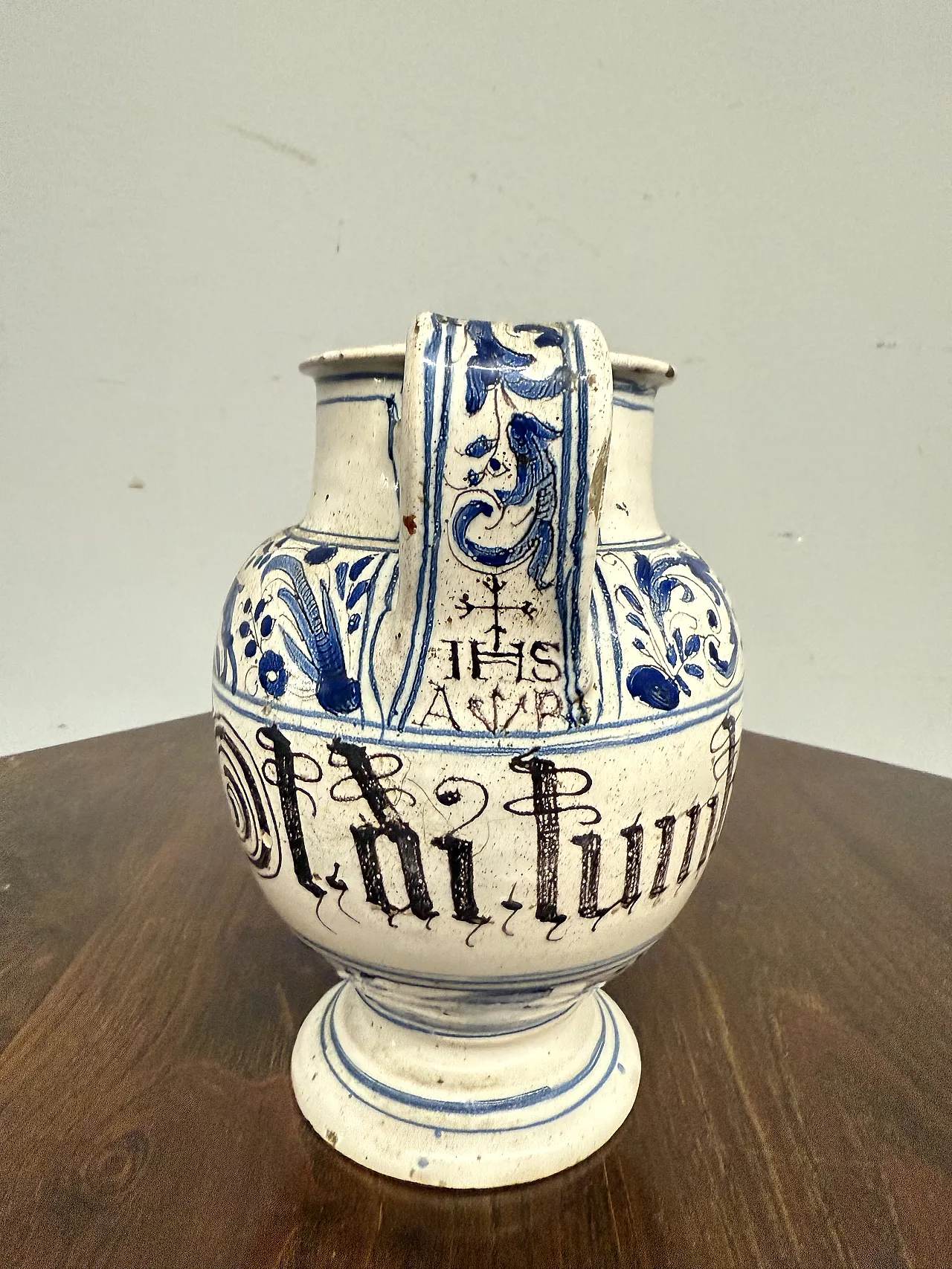 Versatoio in maiolica da farmacia Bassano, '700 6