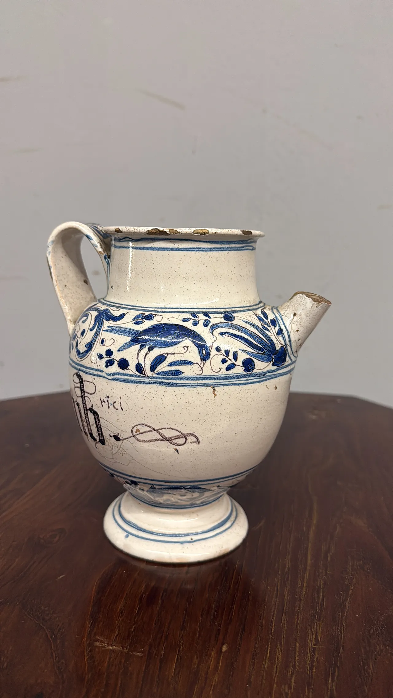 Versatoio in maiolica da farmacia Bassano, '700 11