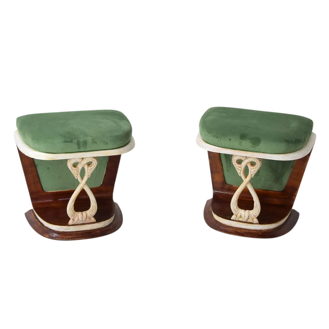 Coppia di panche attribuite a Pier Luigi Colli, anni '40 12