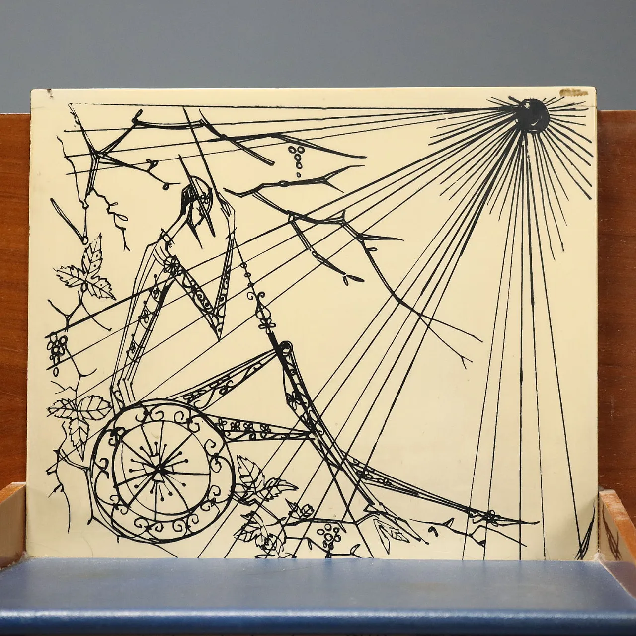 Letto singolo in legno e metallo, anni '60 4