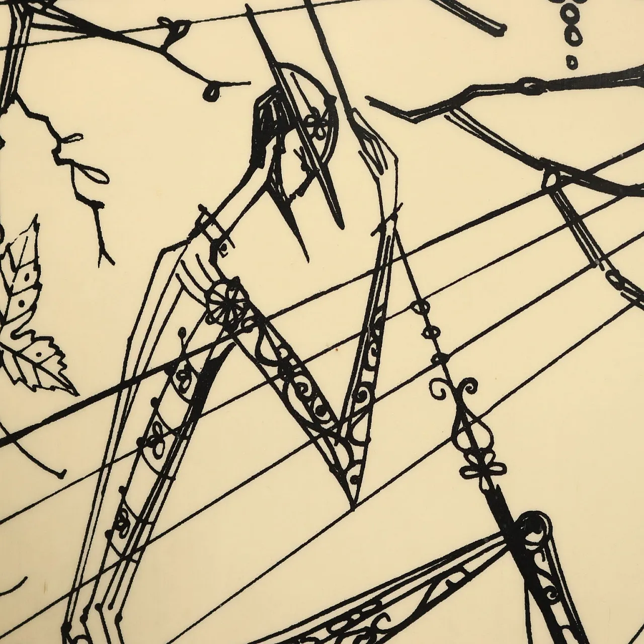 Letto singolo in legno e metallo, anni '60 5