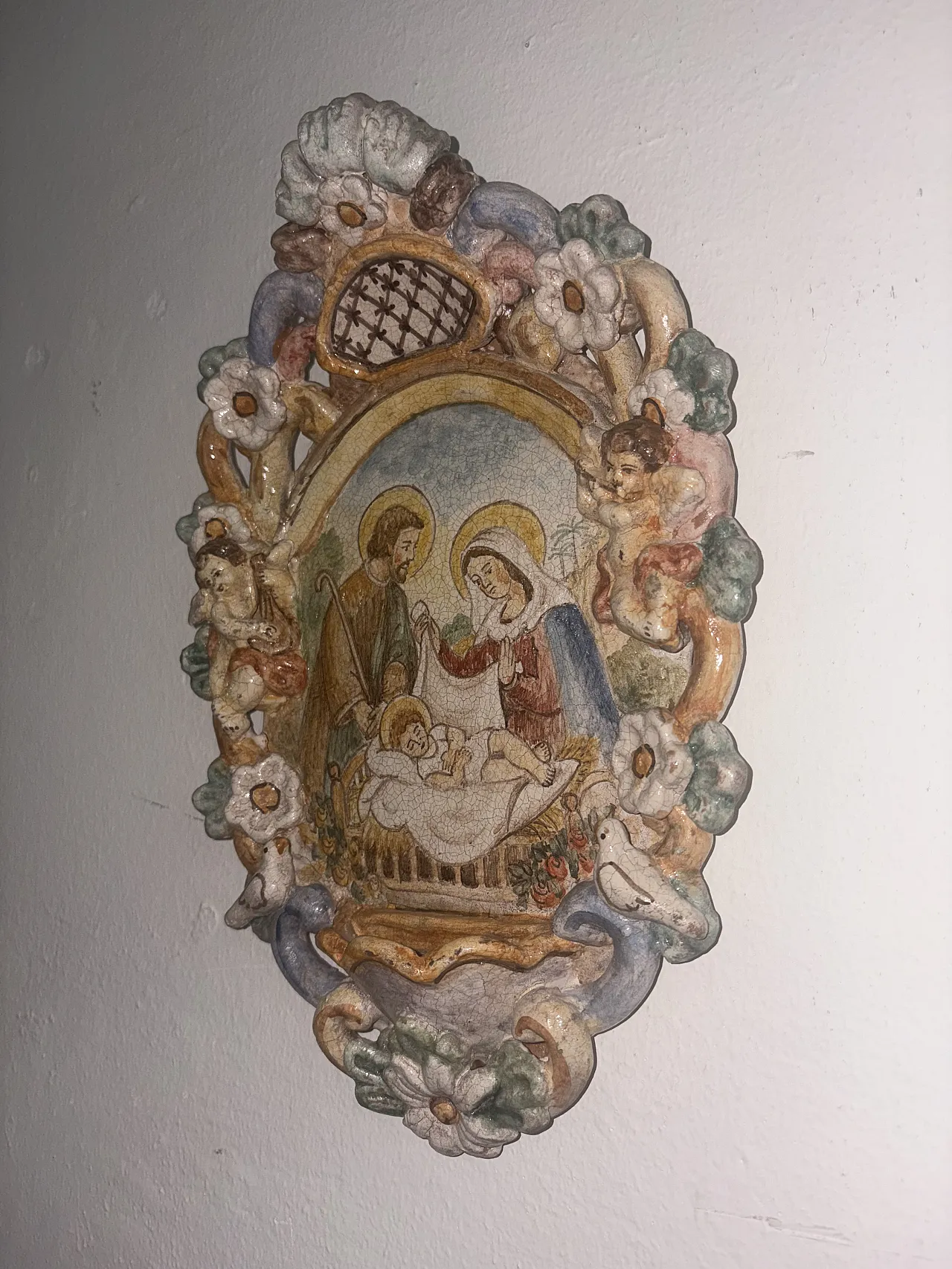 Acquasantiera sacra famiglia, anni '50 2