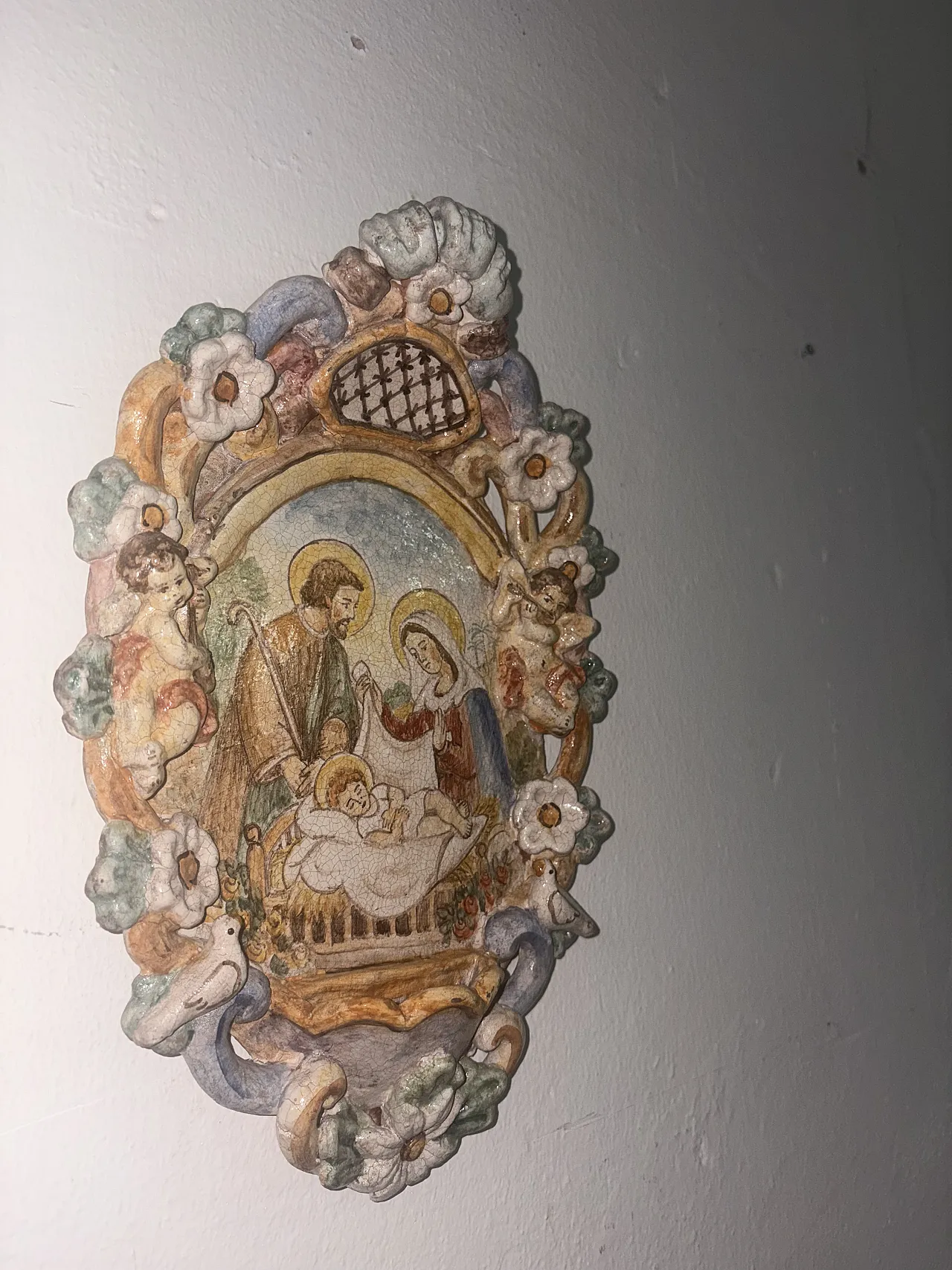 Acquasantiera sacra famiglia, anni '50 3