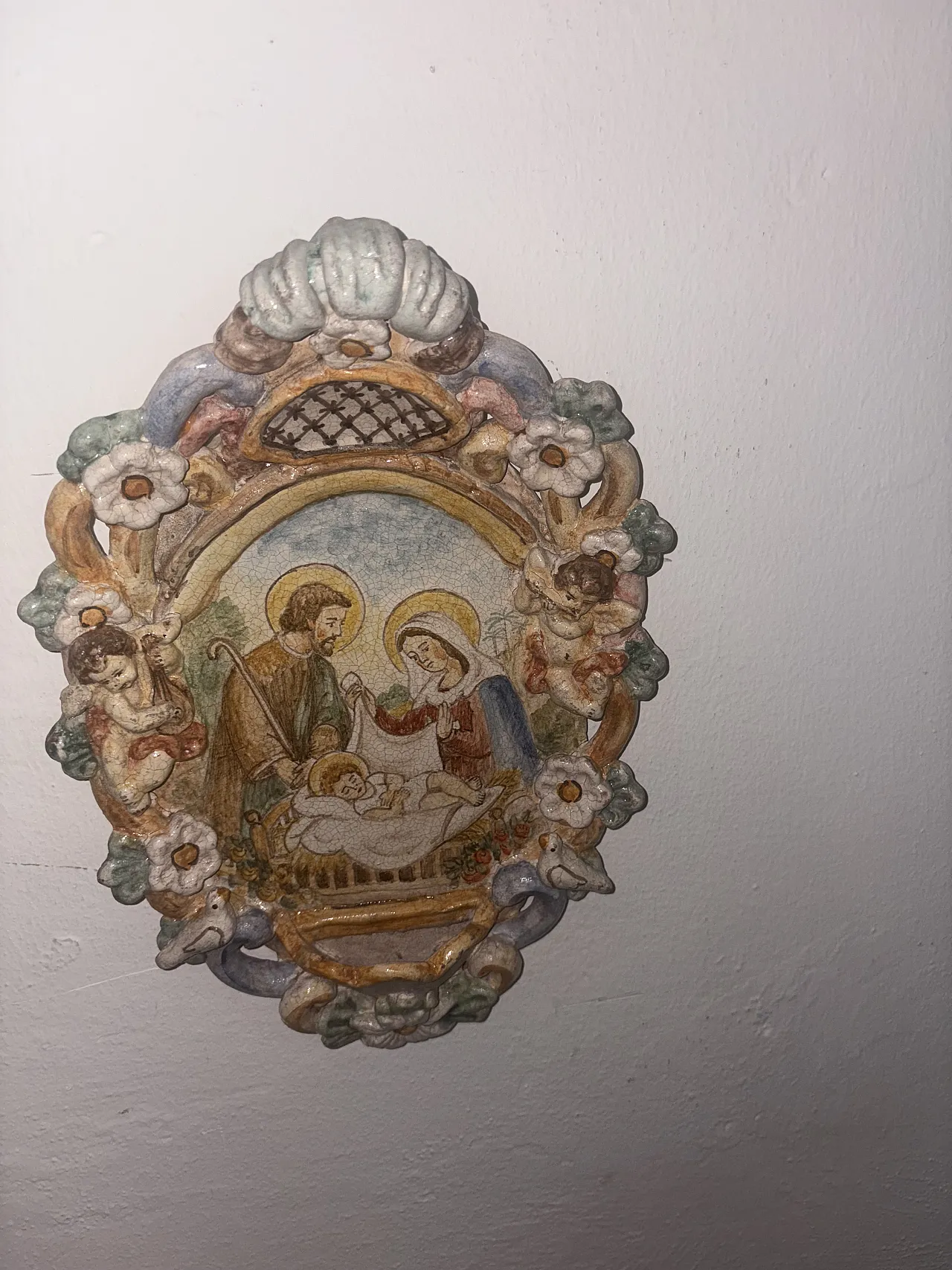 Acquasantiera sacra famiglia, anni '50 4