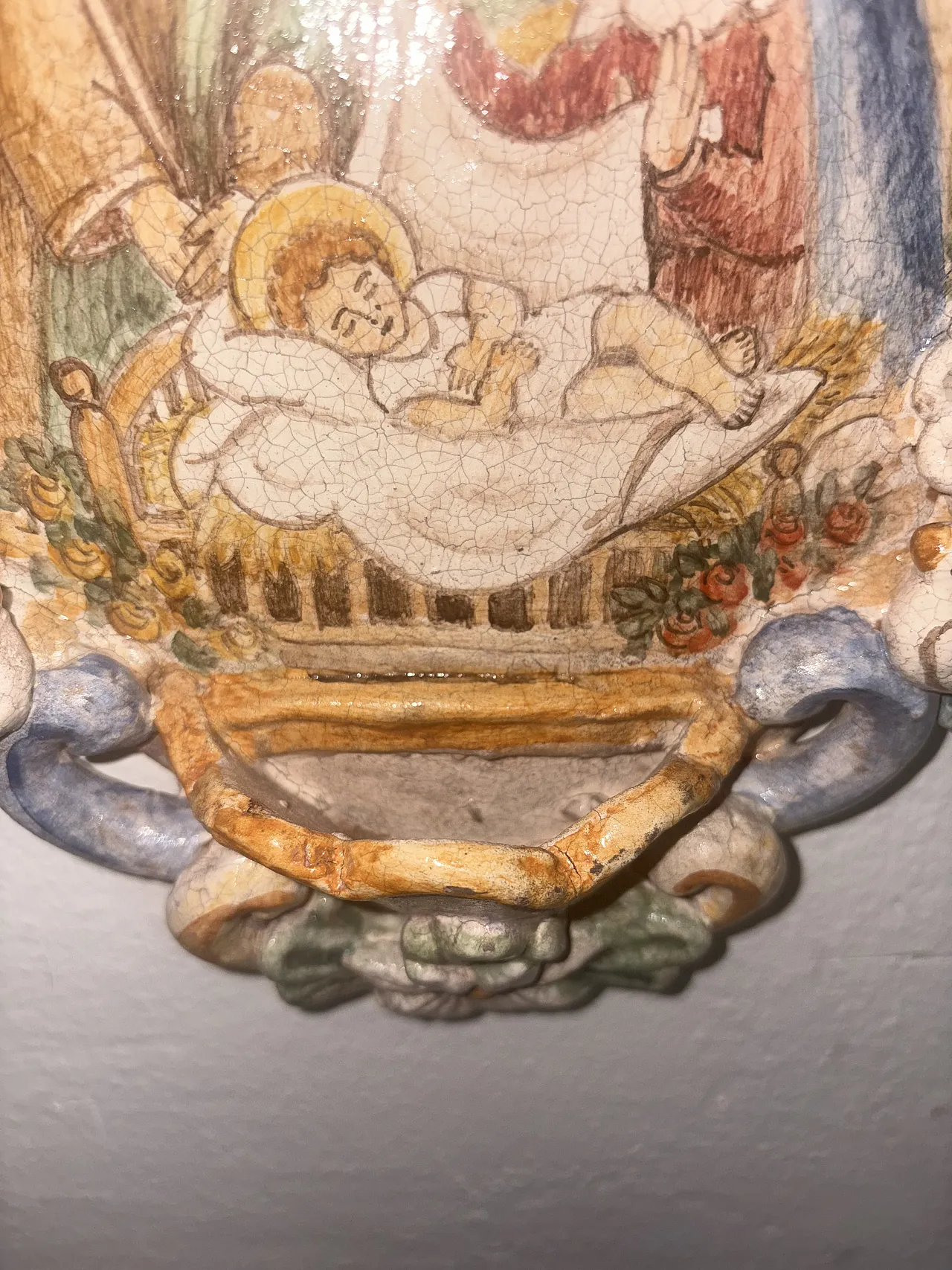 Acquasantiera sacra famiglia, anni '50 5