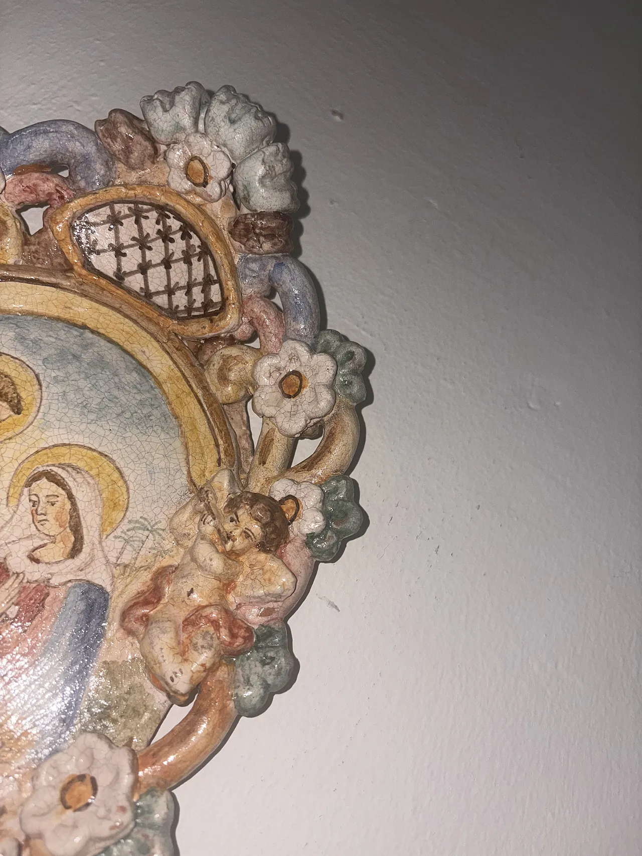 Acquasantiera sacra famiglia, anni '50 6