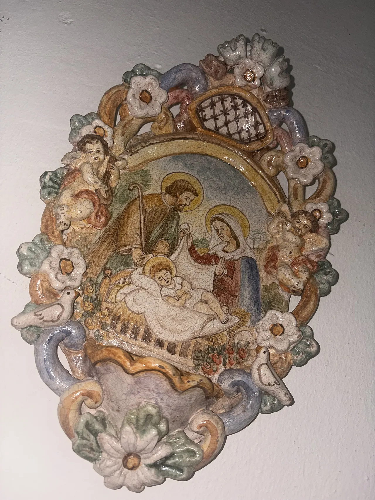 Acquasantiera sacra famiglia, anni '50 7