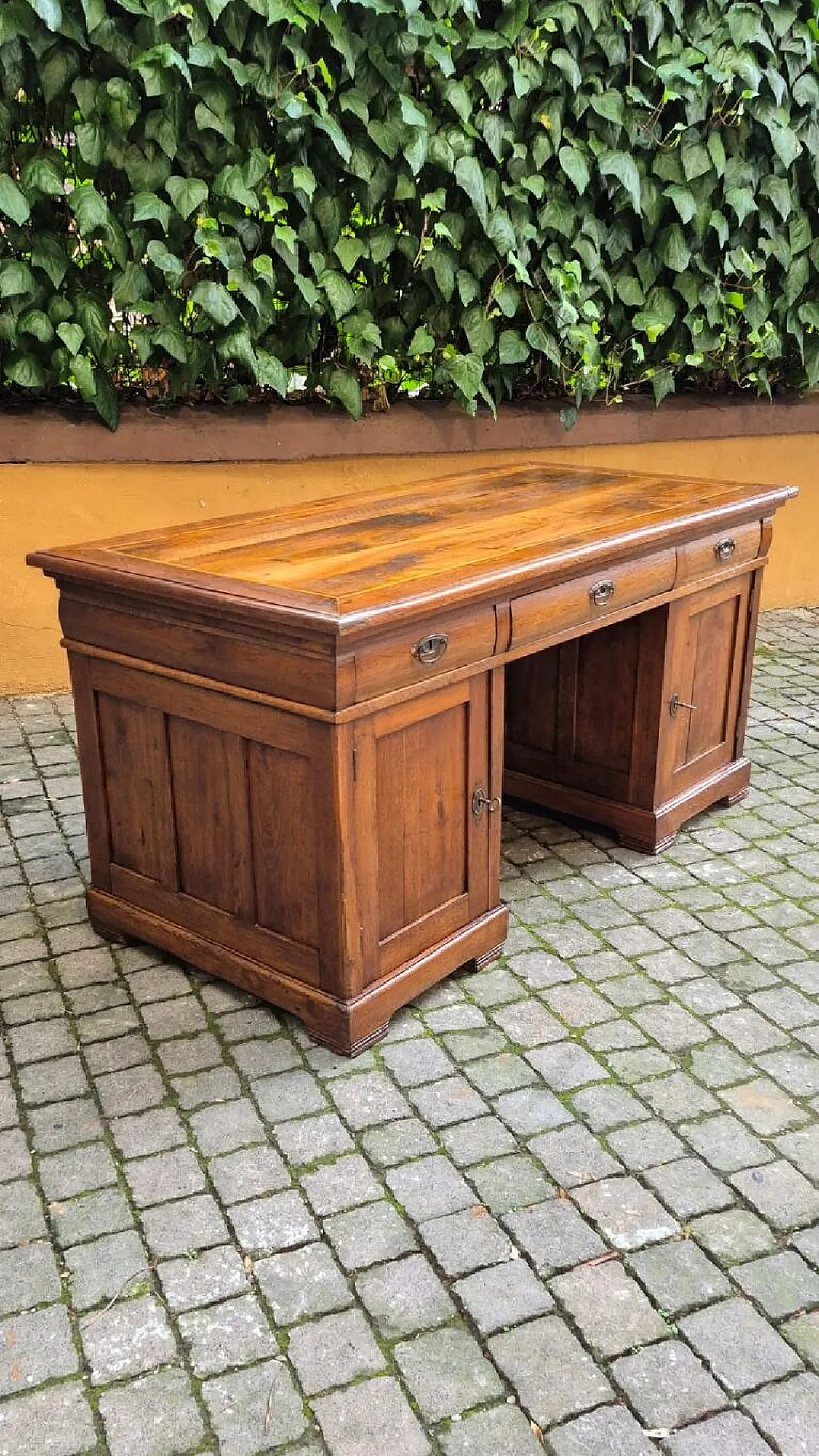 Scrivania in legno di noce e rovere, '800 5