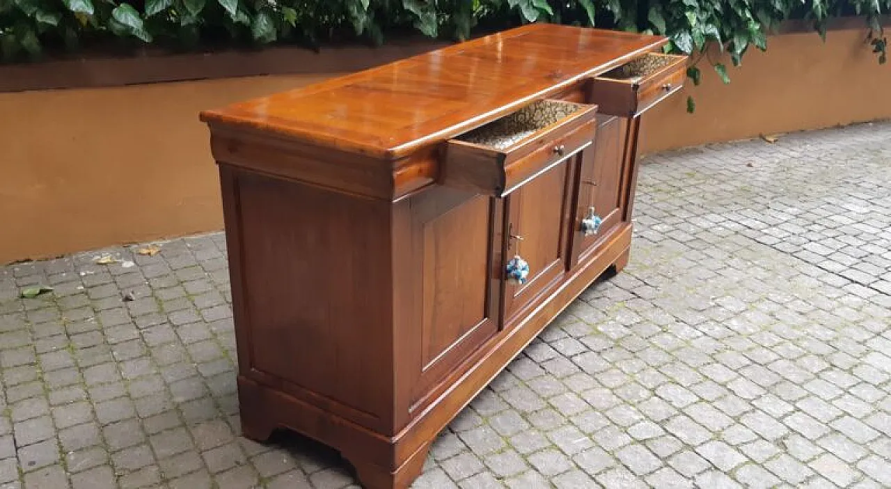Walnut cappuccina sideboard, 19th century 4
