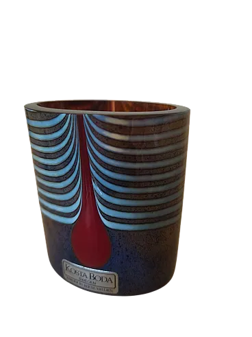 Vaso in vetro soffiato Ateljé di Kosta Boda