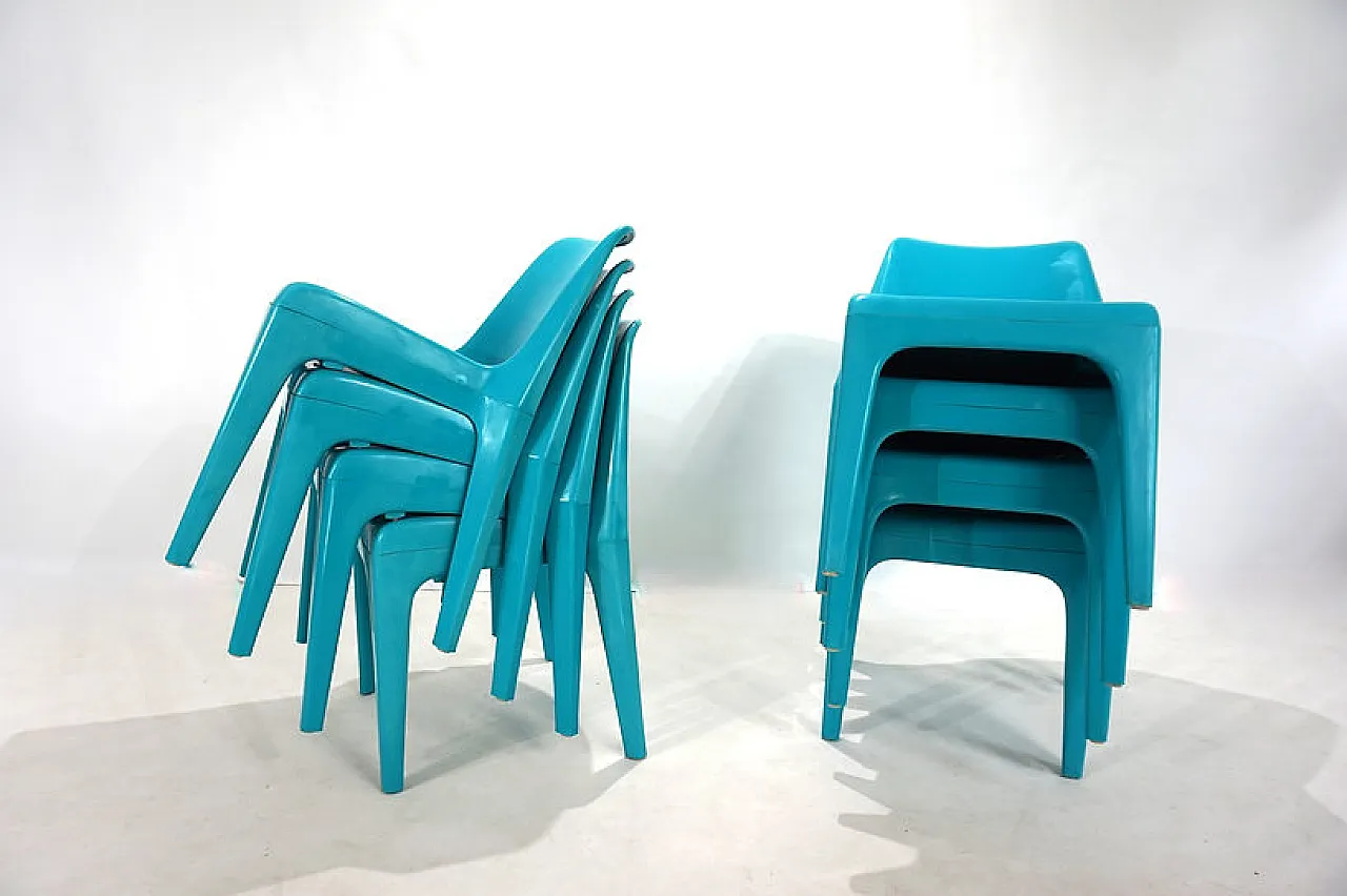 Sedia Space Age modello 4973 di Schröder & Henzelmann, anni '70 11