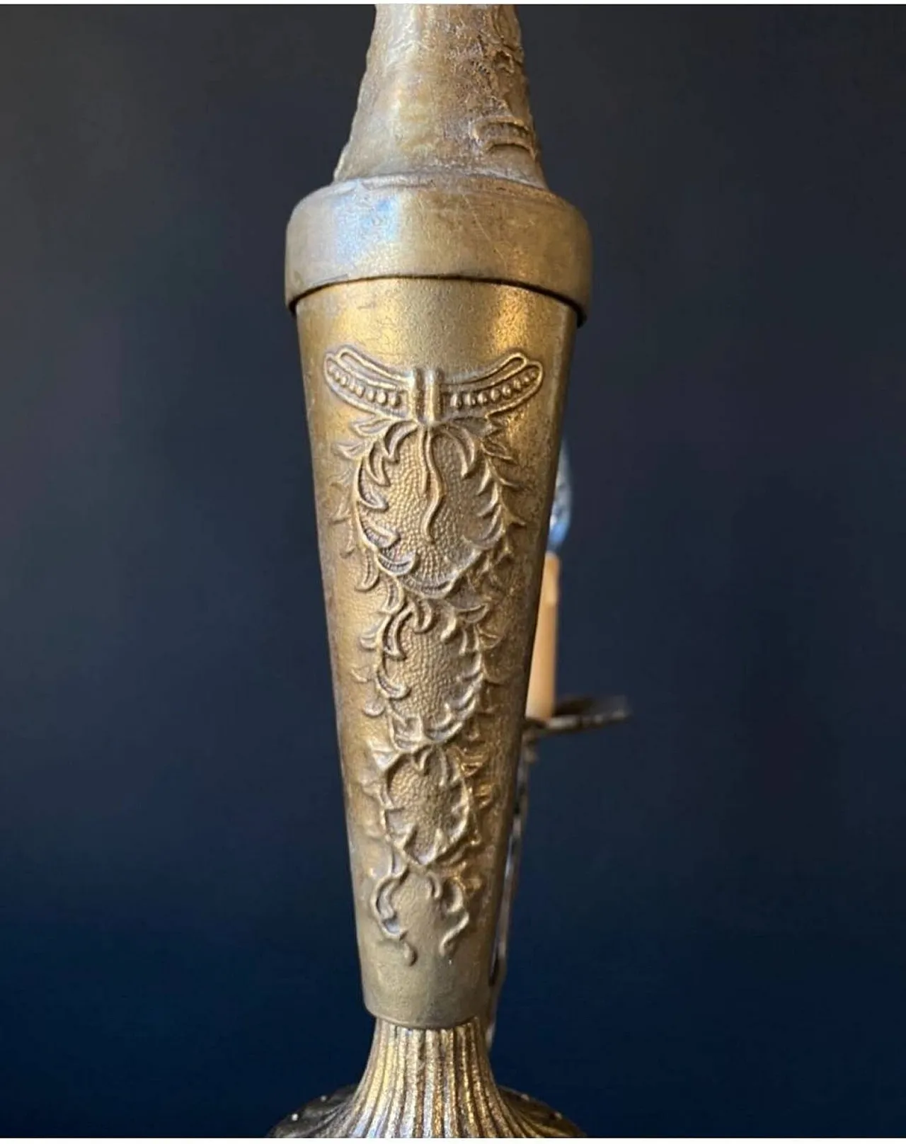 Brass chandelier, 1970s 5