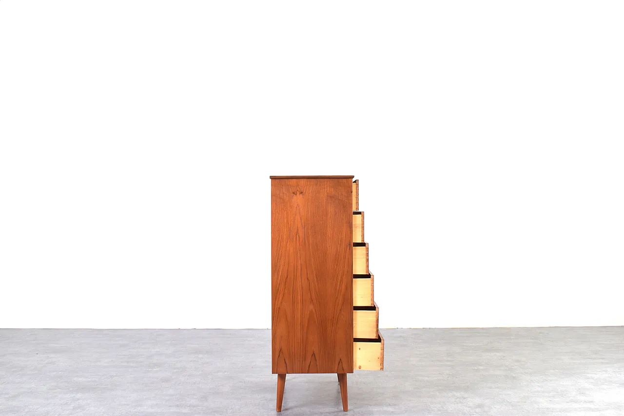 Mid-Century Danish Teak Chest of Drawers, 1960s 7