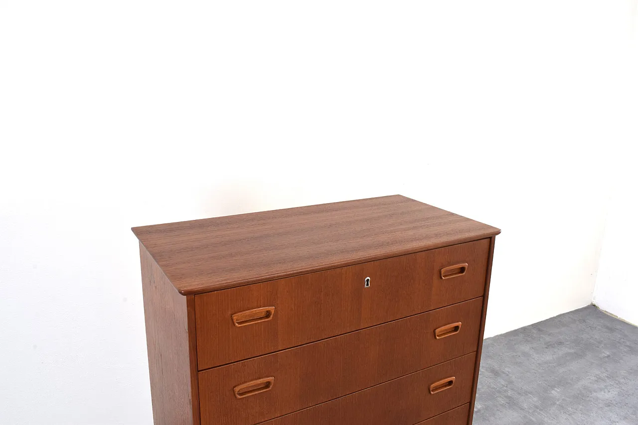 Mid-Century Danish Teak Chest of Drawers, 1960s 12
