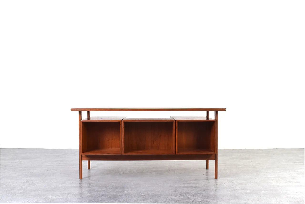 Mid-Century teak executive desk by Kai Kristiansen for FM Møble, 1970s 6