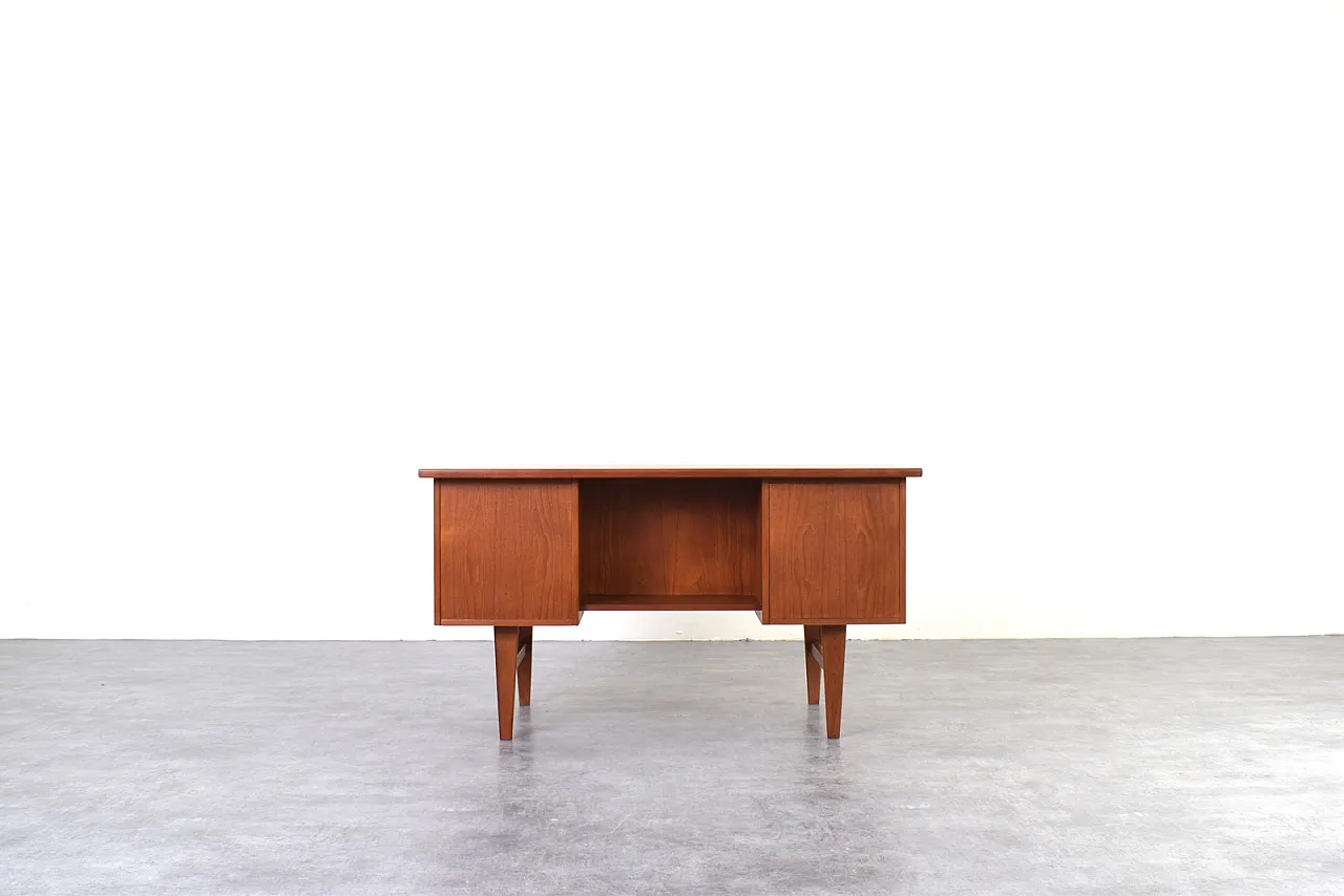 Mid-Century Danish teak executive Desk, 1960s 9