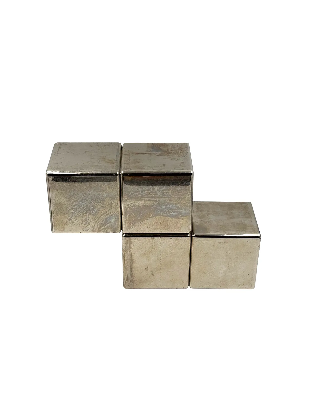 Postmodern steel sculpture depicting Tetris, 80s 9