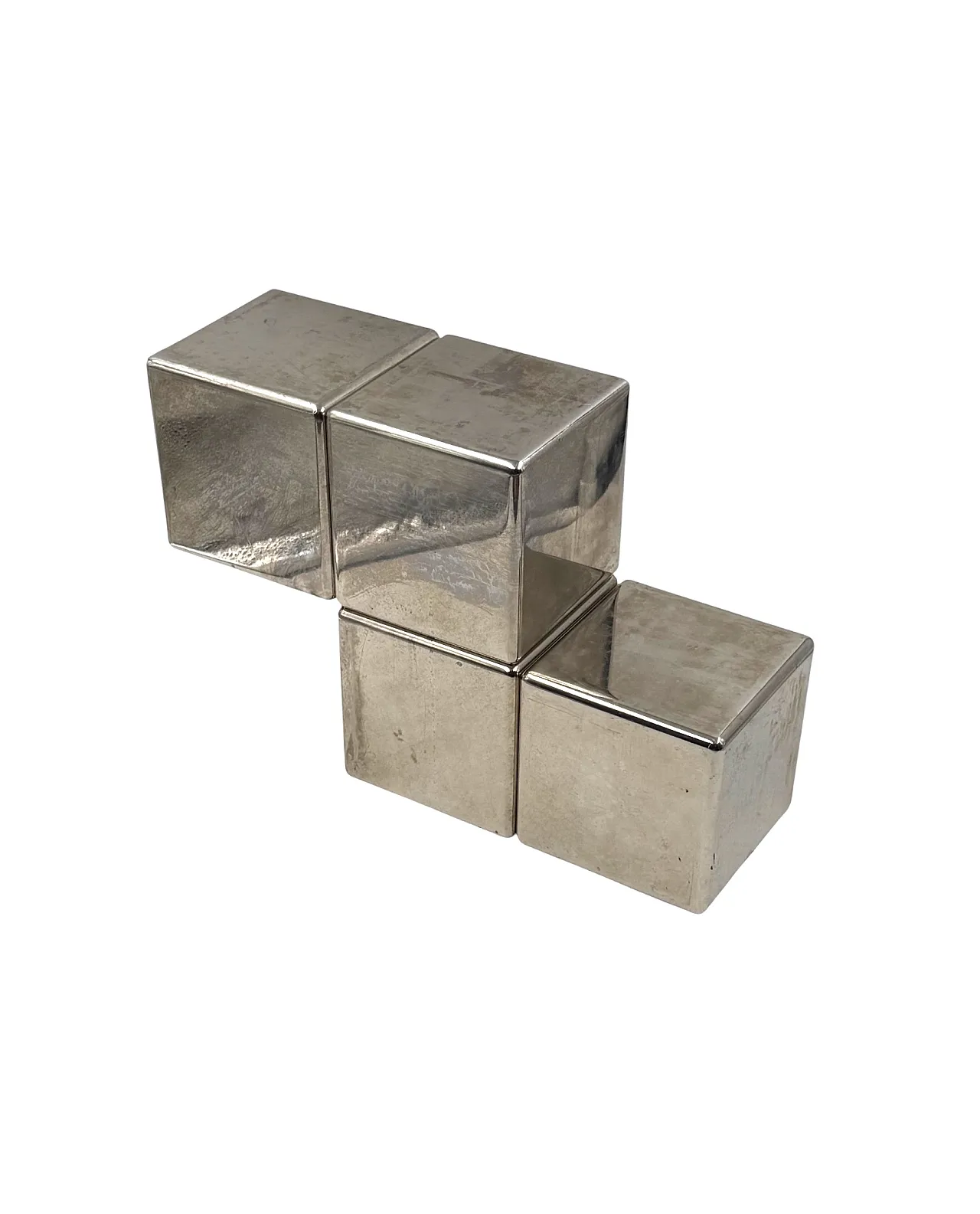 Postmodern steel sculpture depicting Tetris, 80s 10