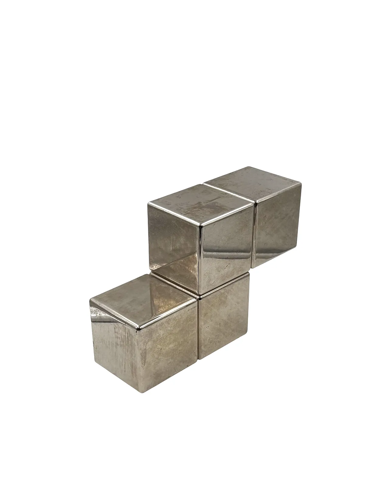 Postmodern steel sculpture depicting Tetris, 80s 11