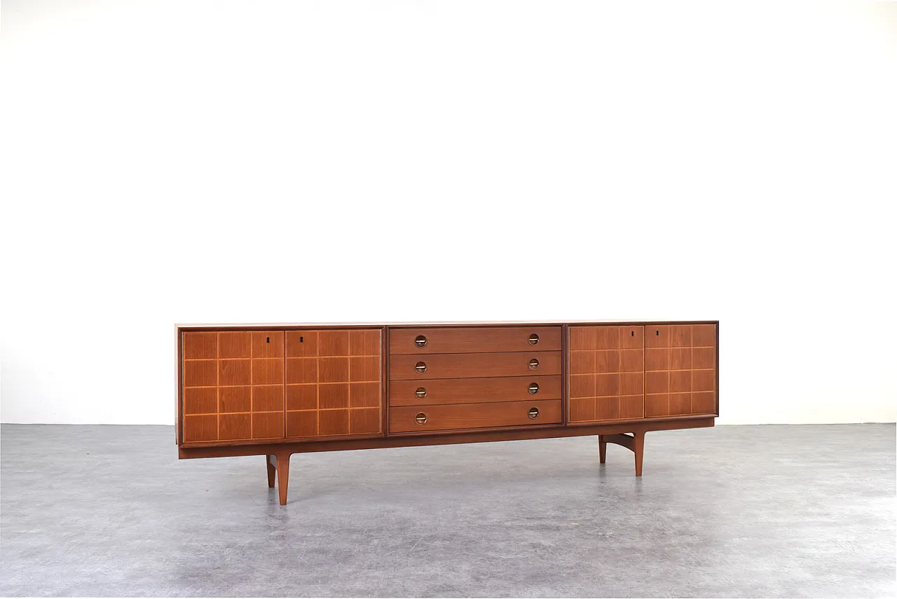 Sideboard in teak di Rolf Rastad e Adolf Relling per Gustav B, anni 60 3