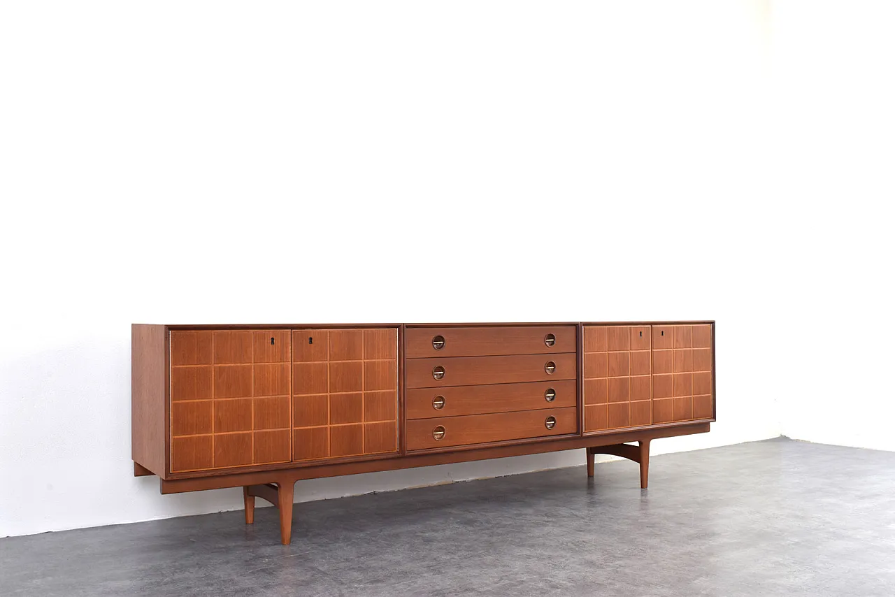Sideboard in teak di Rolf Rastad e Adolf Relling per Gustav B, anni 60 8