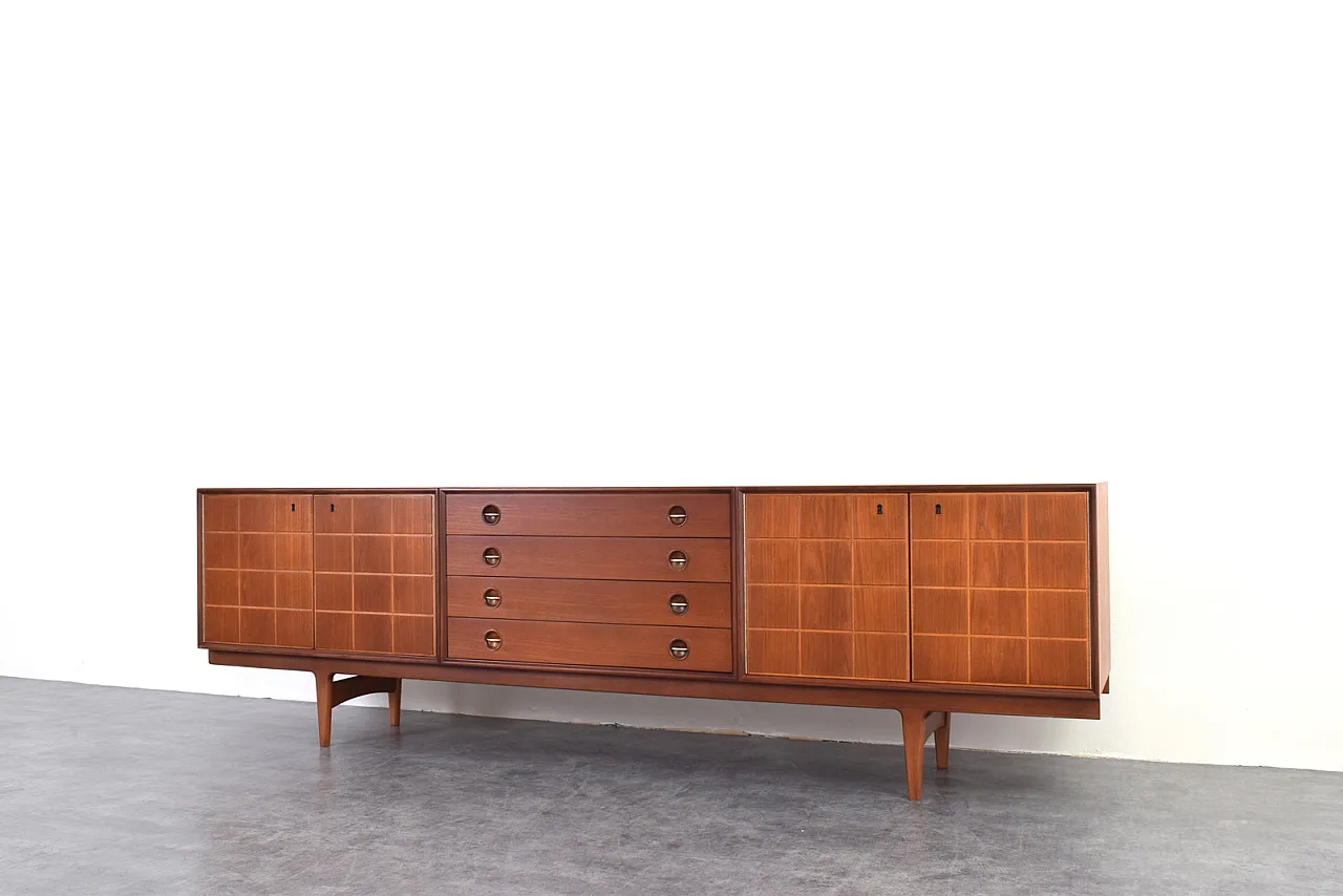 Sideboard in teak di Rolf Rastad e Adolf Relling per Gustav B, anni 60 9