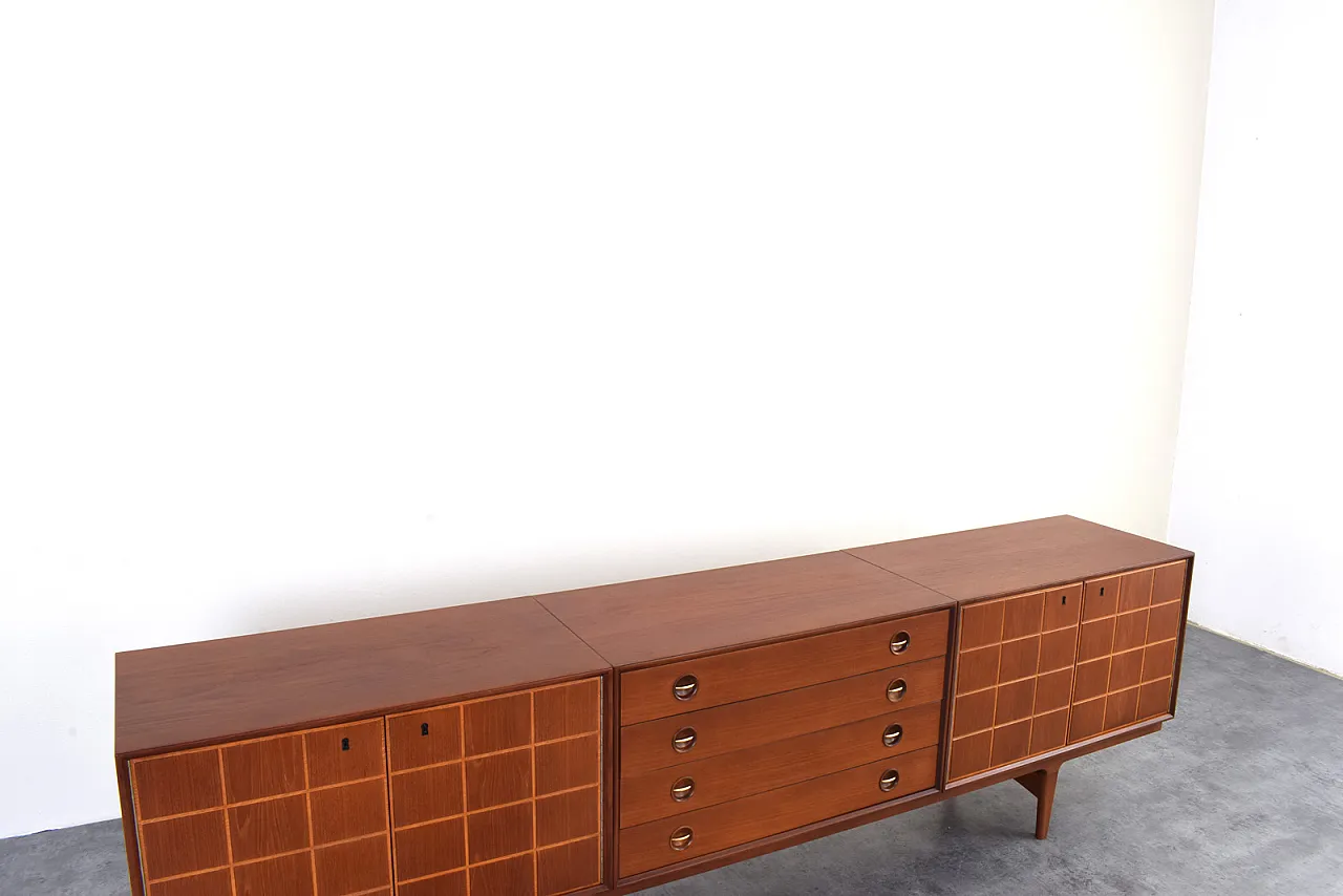 Sideboard in teak di Rolf Rastad e Adolf Relling per Gustav B, anni 60 17