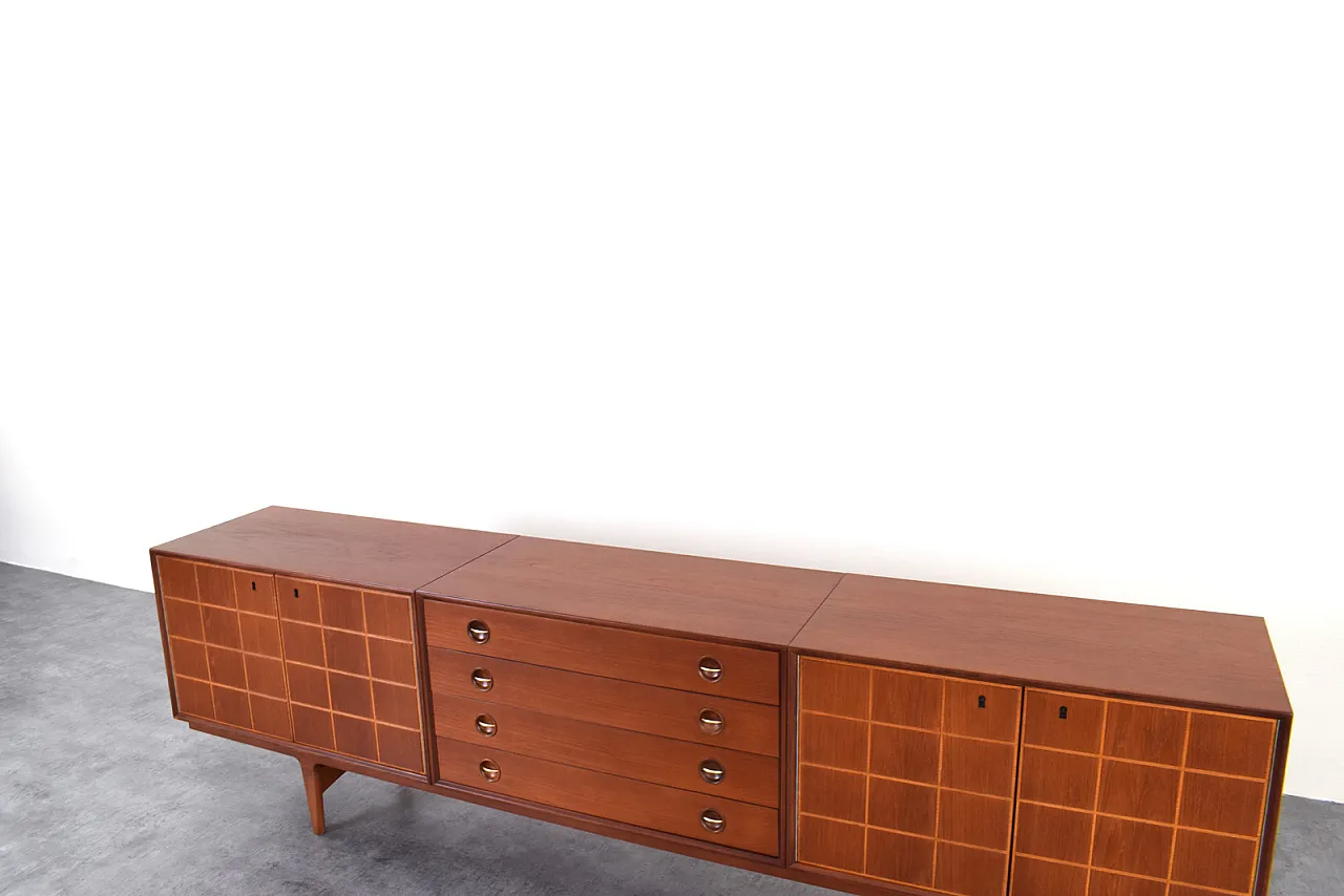 Sideboard in teak di Rolf Rastad e Adolf Relling per Gustav B, anni 60 18
