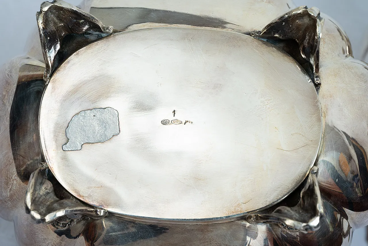 Silver service Neapolitan empire style, early 20th century 8