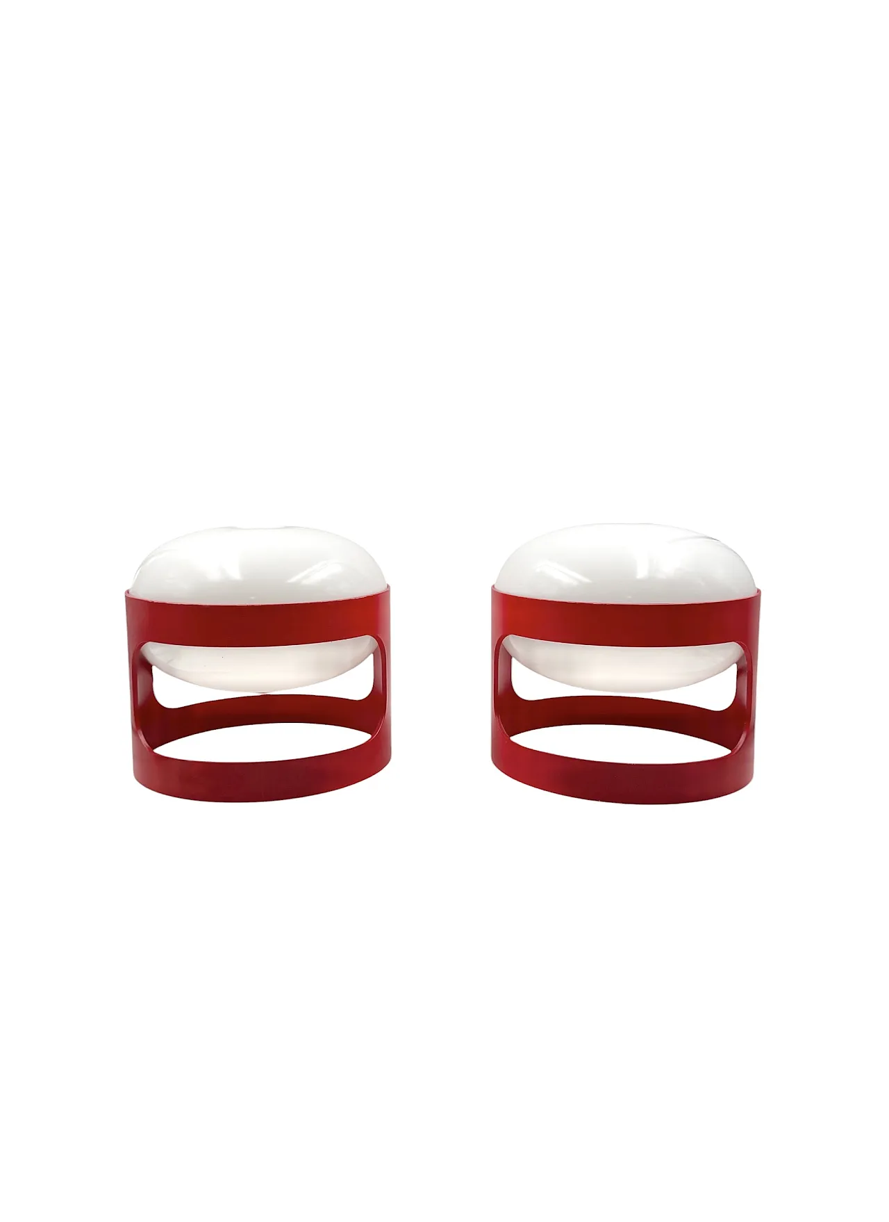 Joe Colombo, set di 2 lampade da tavolo mod. KD27, Kartell Italia 1970 1