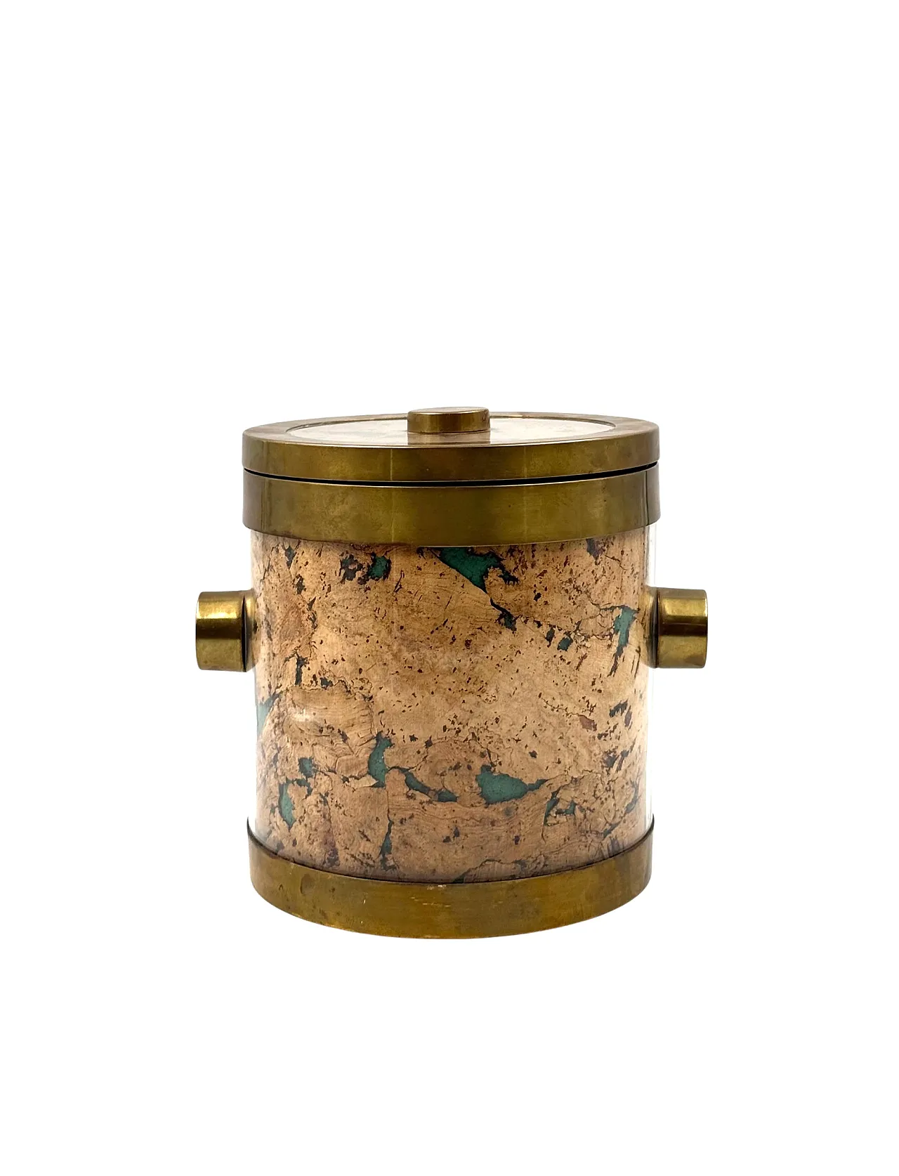 Hollywood Regency Brass Ice Bucket, France 1970 3