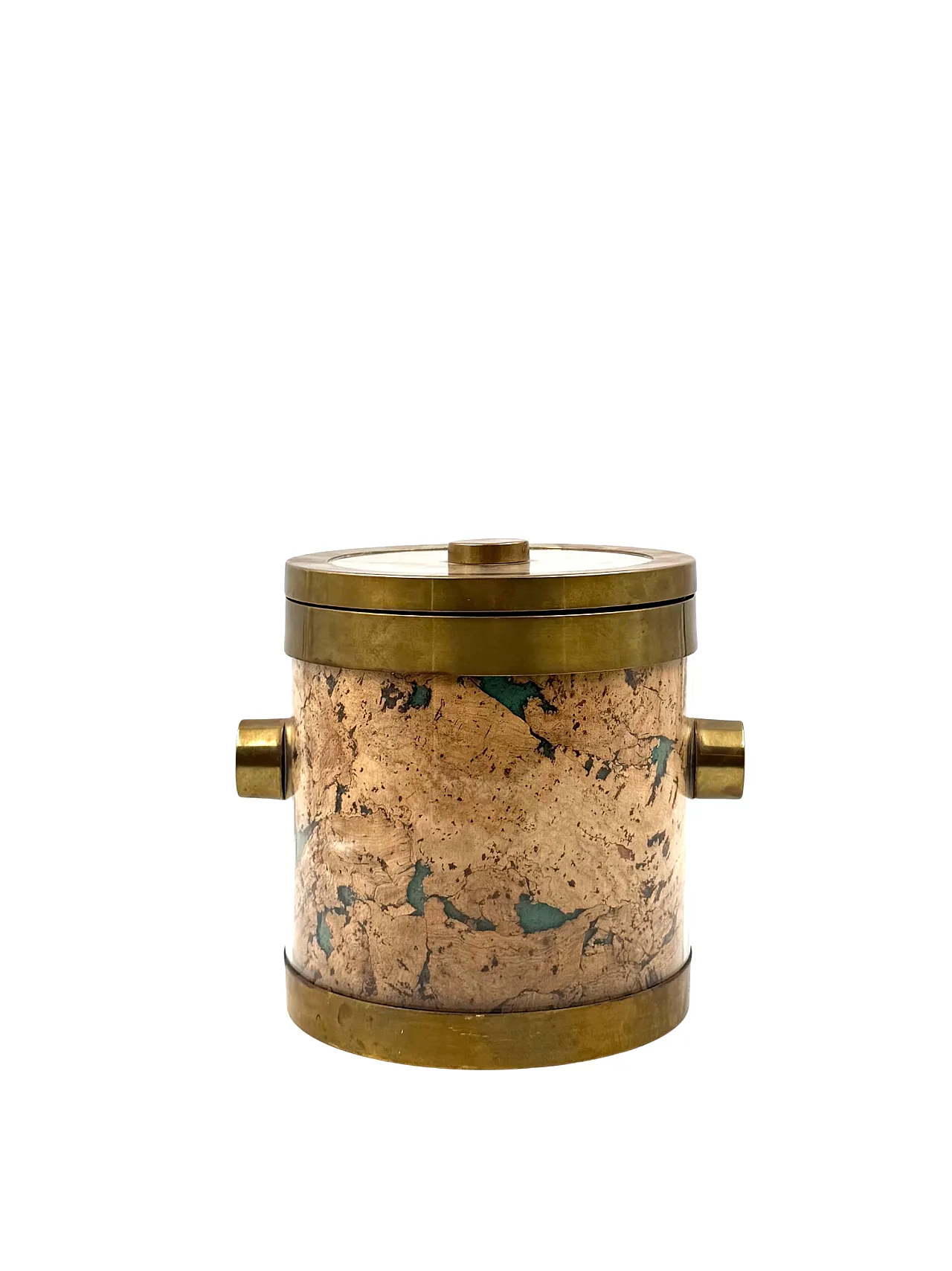 Hollywood Regency Brass Ice Bucket, France 1970 4