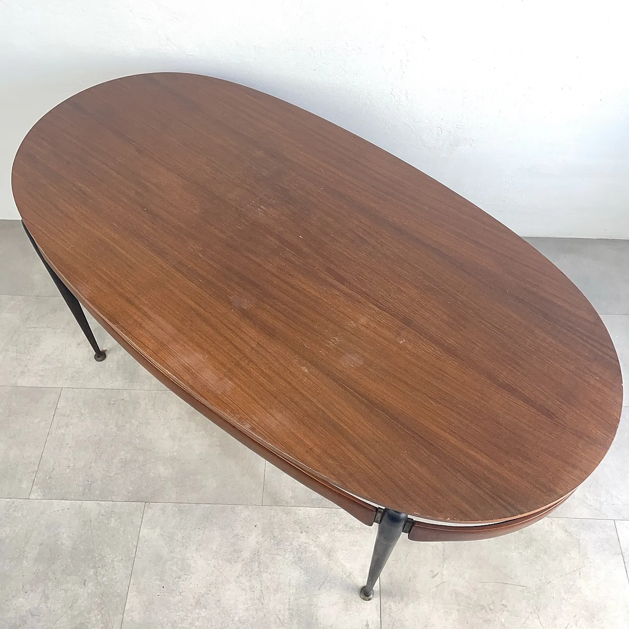 Oval table or desk by Silvio Cavatorta, 1960s 5