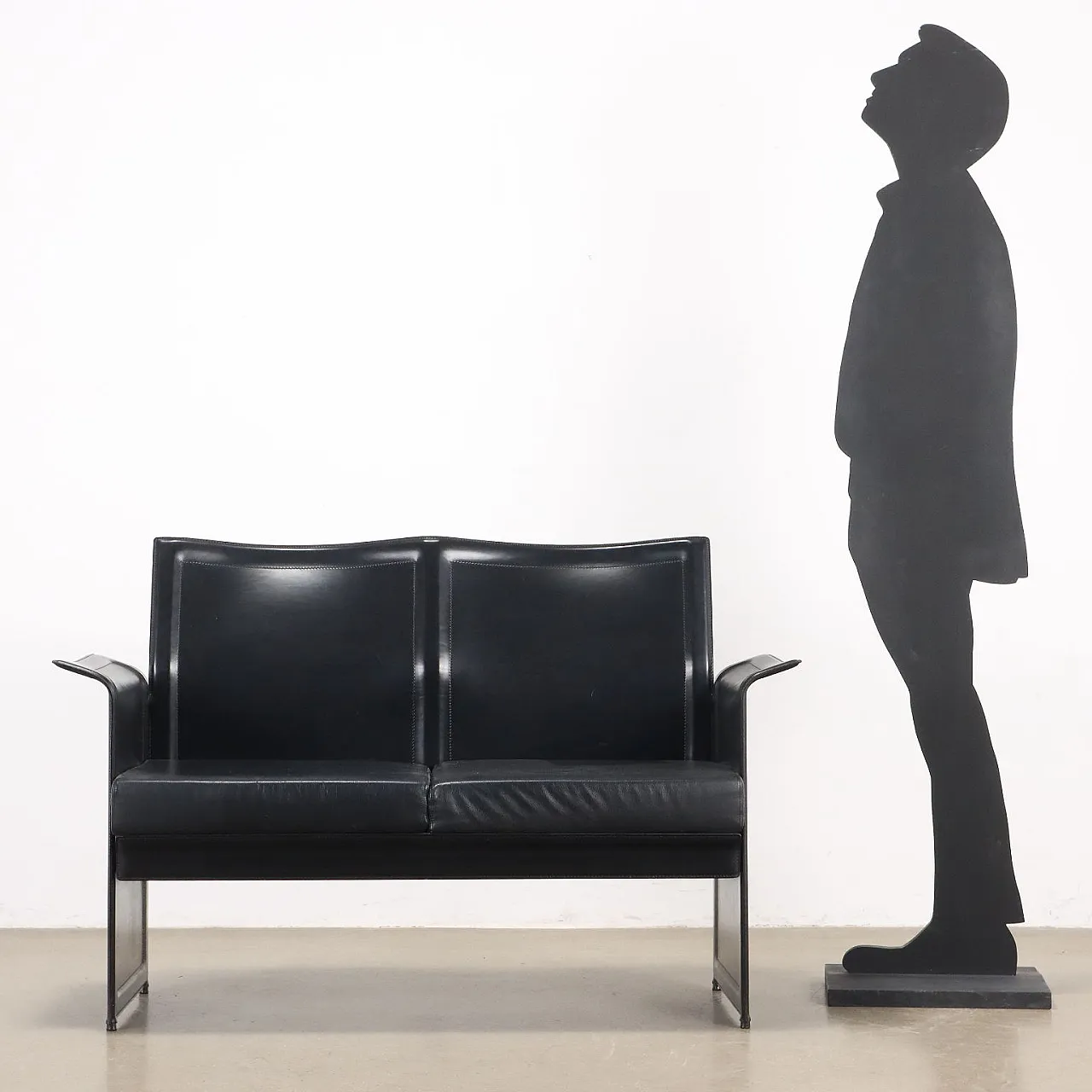 Divanetto in pelle, fine '900 2