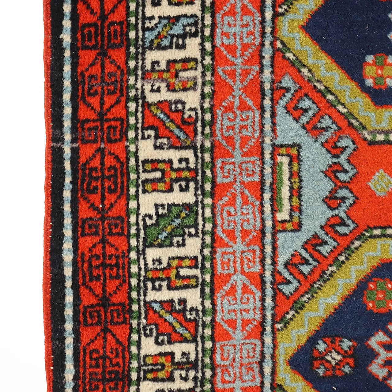 Tappeto Shirwan in cotone e lana con nodo sottile, fine '900 5