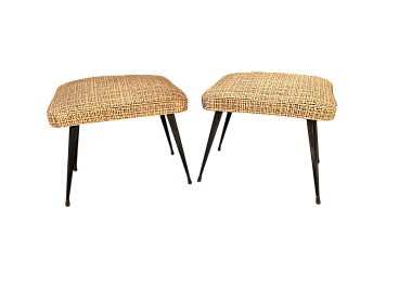 Pair of stools Mid Century Italian Design, 50s