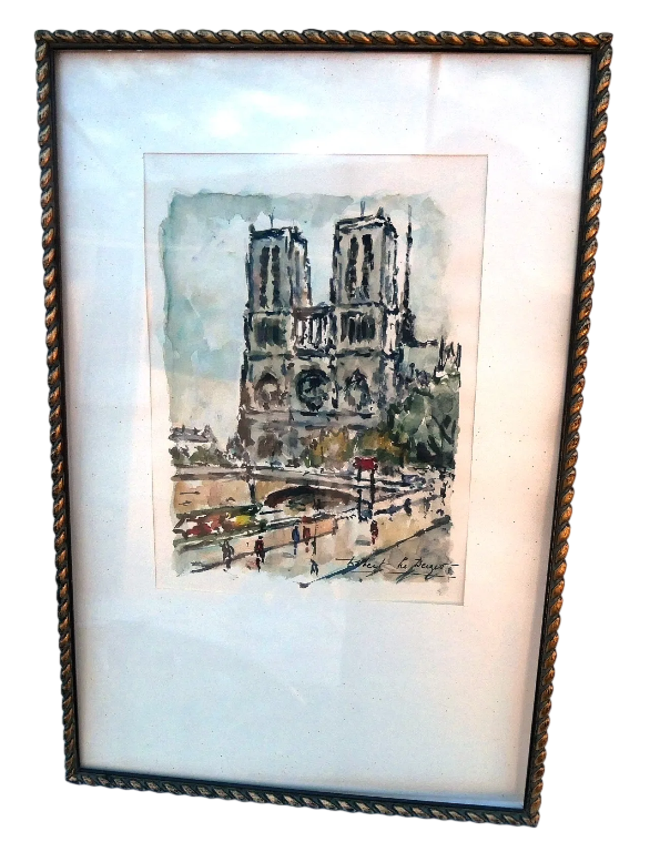 Acquerello di Robert Le Berger, anni '50 15