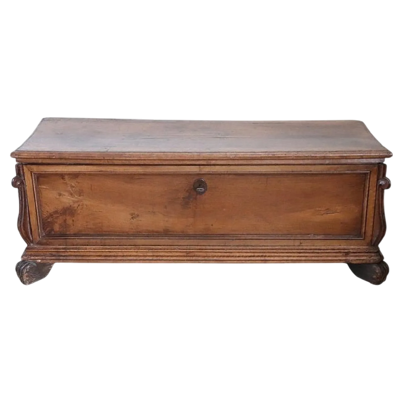 Ancient chest in solid walnut '700 14