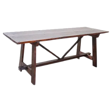 Fratino antique table in oak, early 19th century