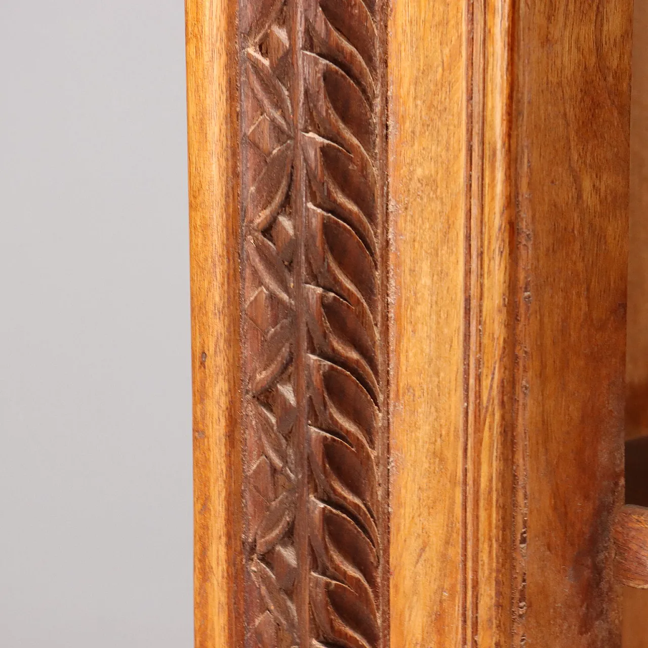 Indian open bookcase in exotic solid wood, 20th century 7