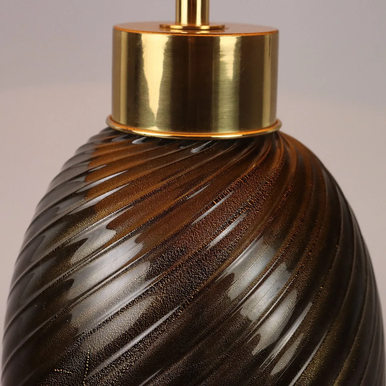 Glass table lamp by Tommaso Barbi, 1970s 4