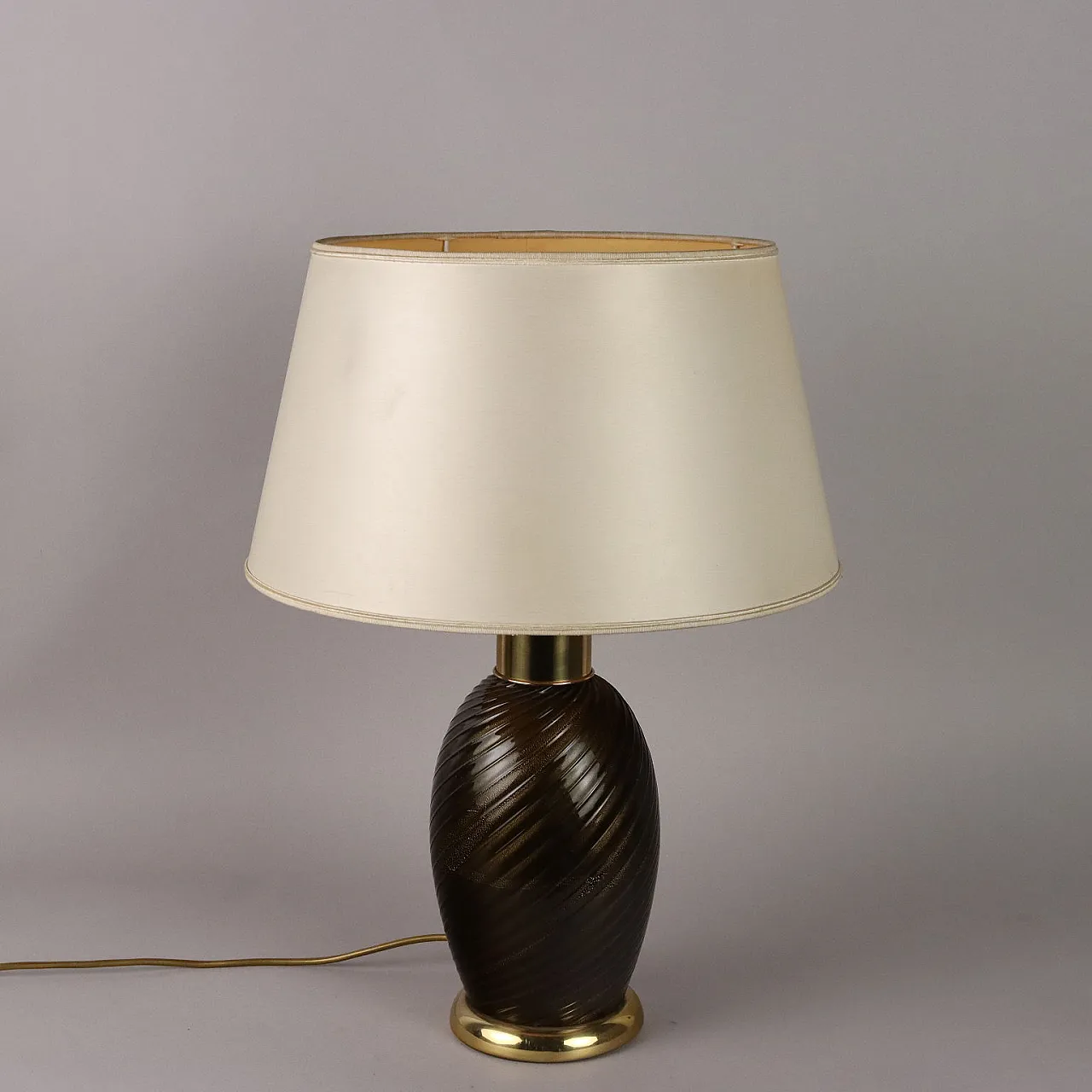 Glass table lamp by Tommaso Barbi, 1970s 6