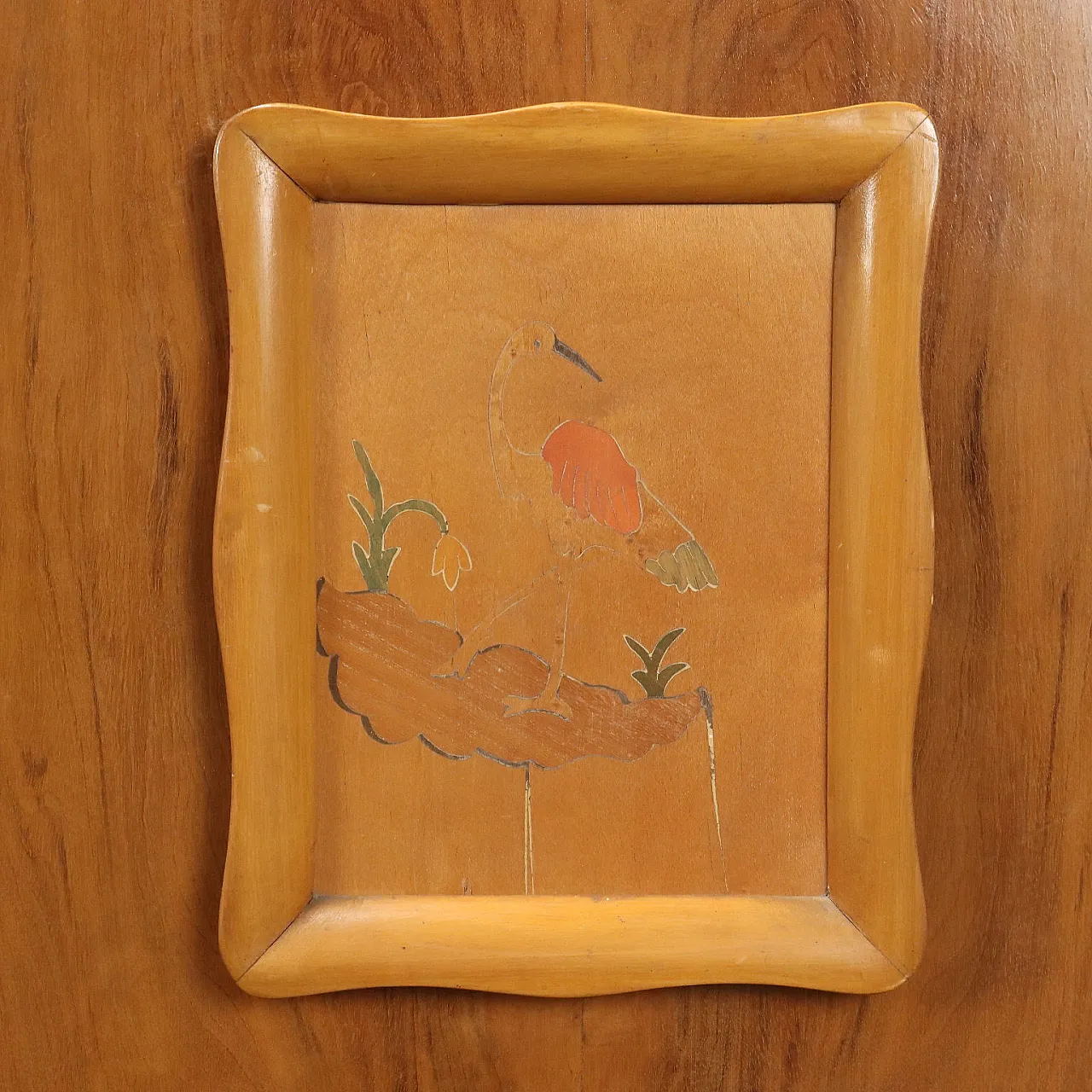 Buffet cabinet with glass top and mirrored bar compartment, 1950s 8