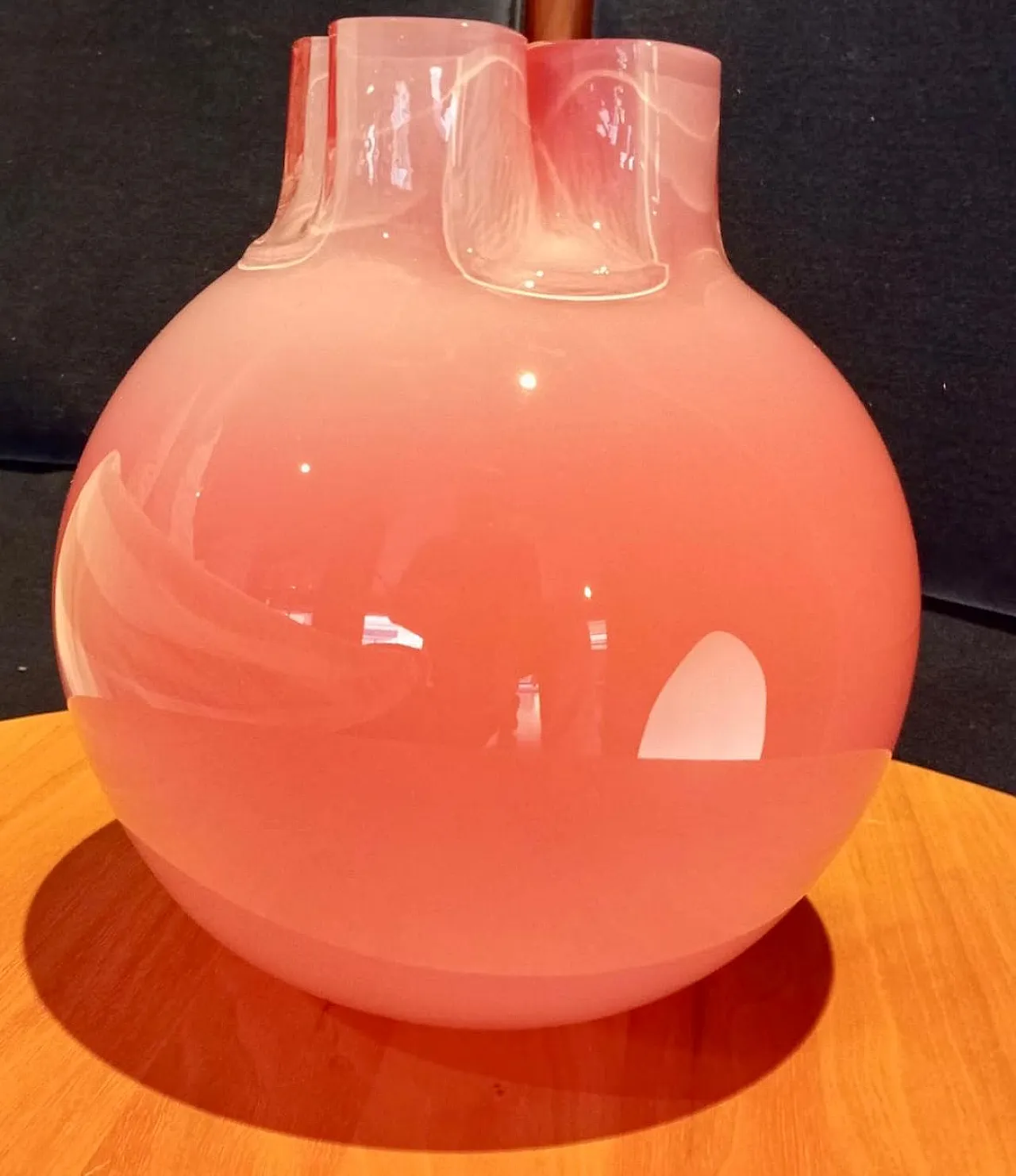 Quadrifoglio vase in Murano glass by Barbini, late 20th century