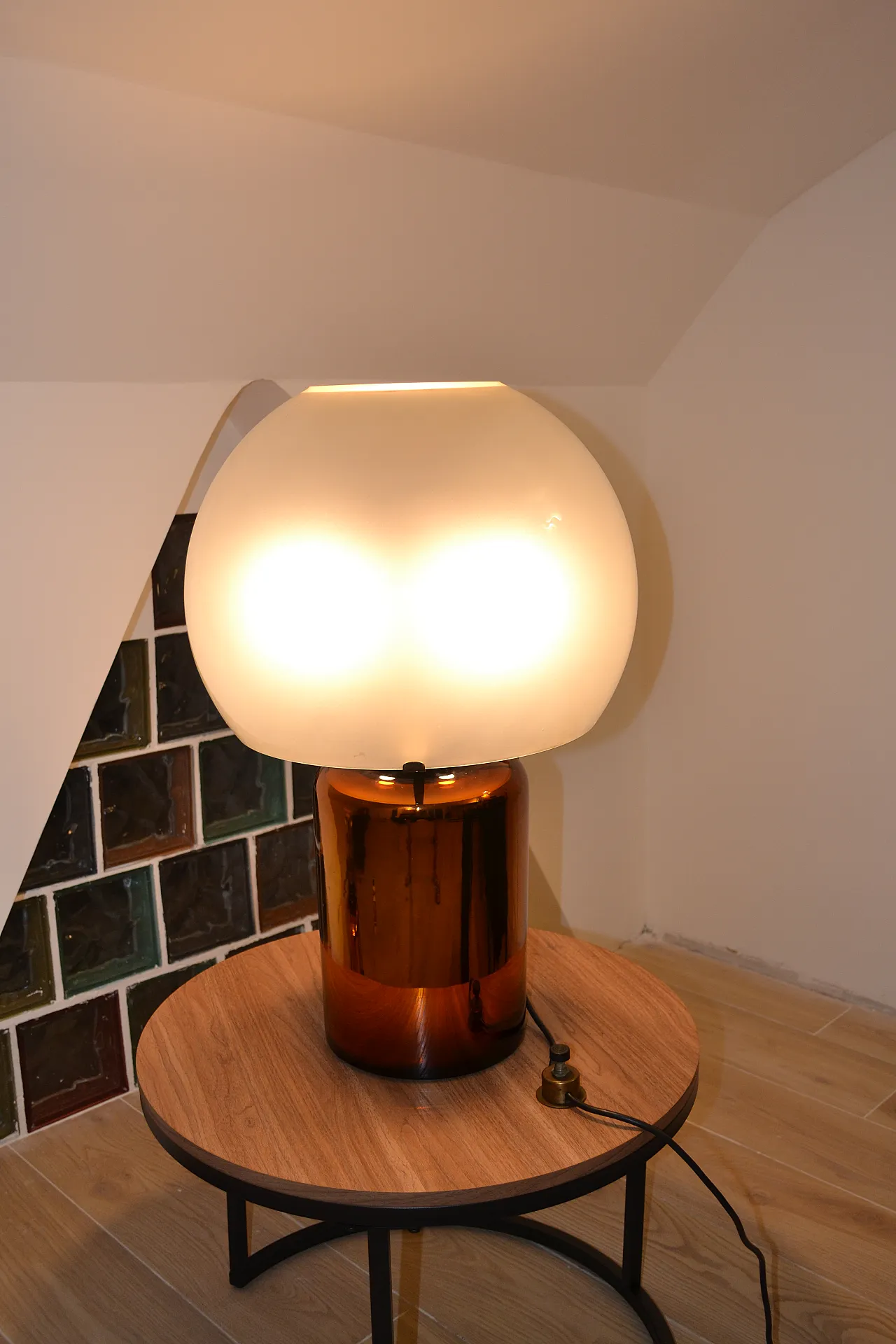 Lampada da tavolo Porcino Luigi Caccia Dominioni per Azucena, anni '60 1