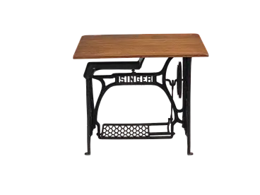Singer sewing machine table oak wood, cast iron, 1930s