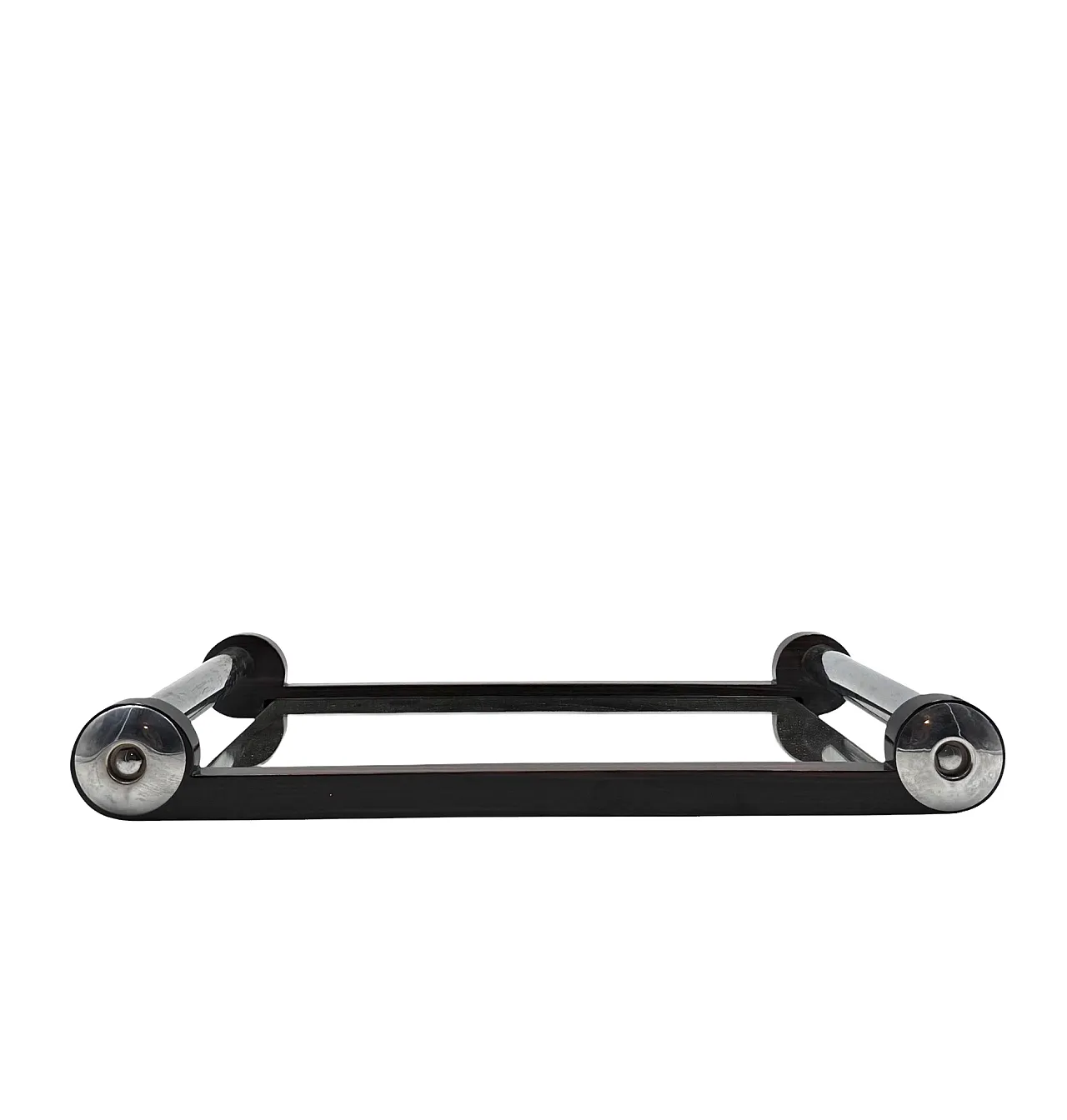 Vassoio Art Déco in legno con specchio, Francia anni '30 6